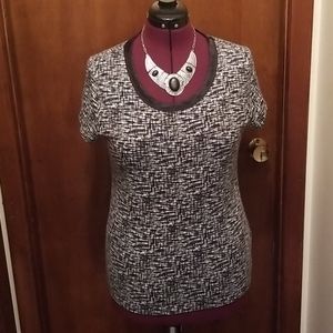 Black And White Banana Republic Top